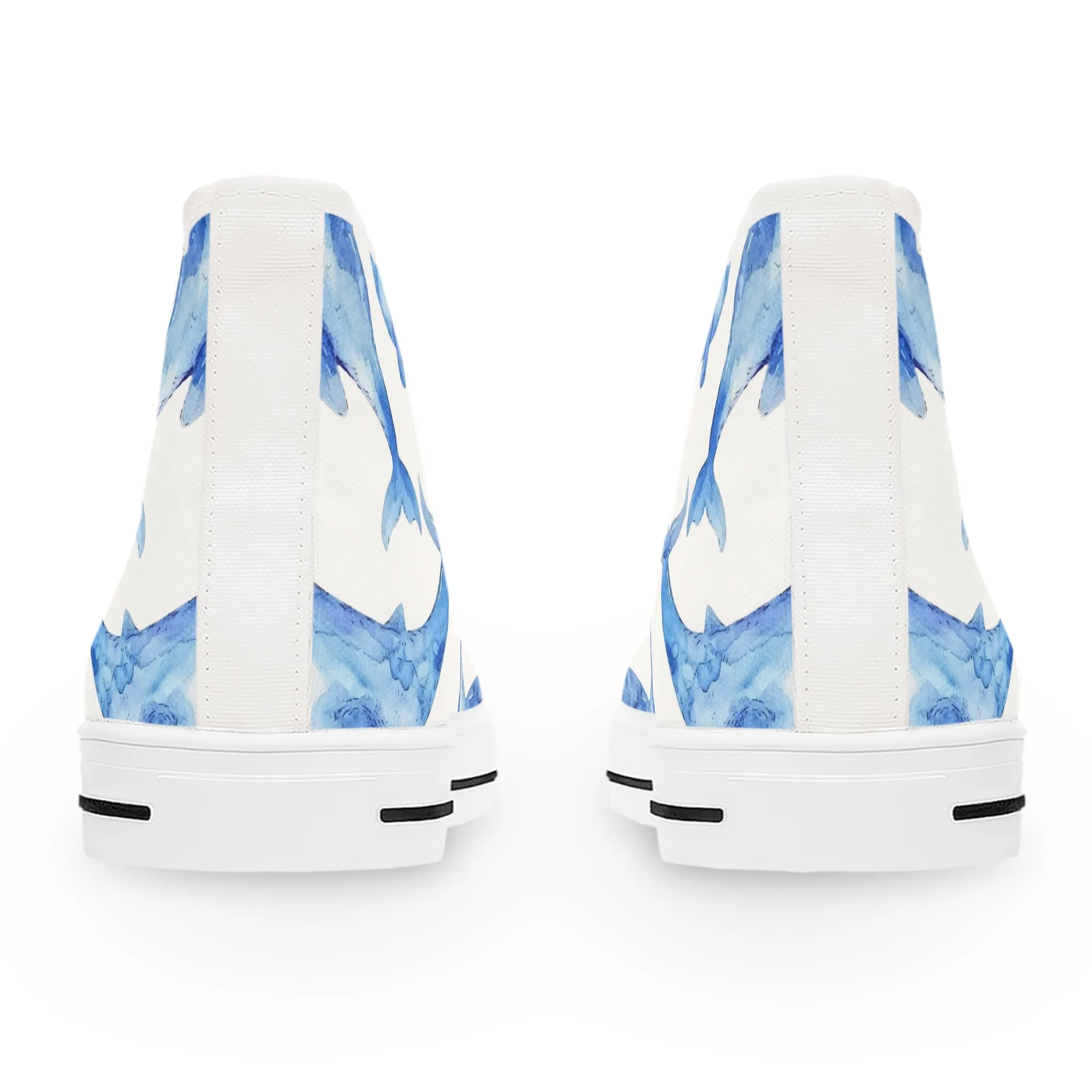 Big Whales Women's High Top Sneakers