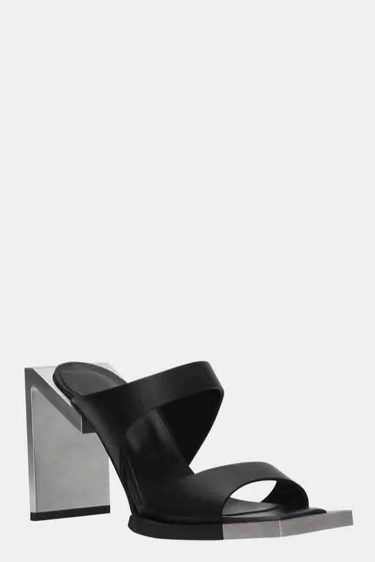 Calf Leather Sandal Black