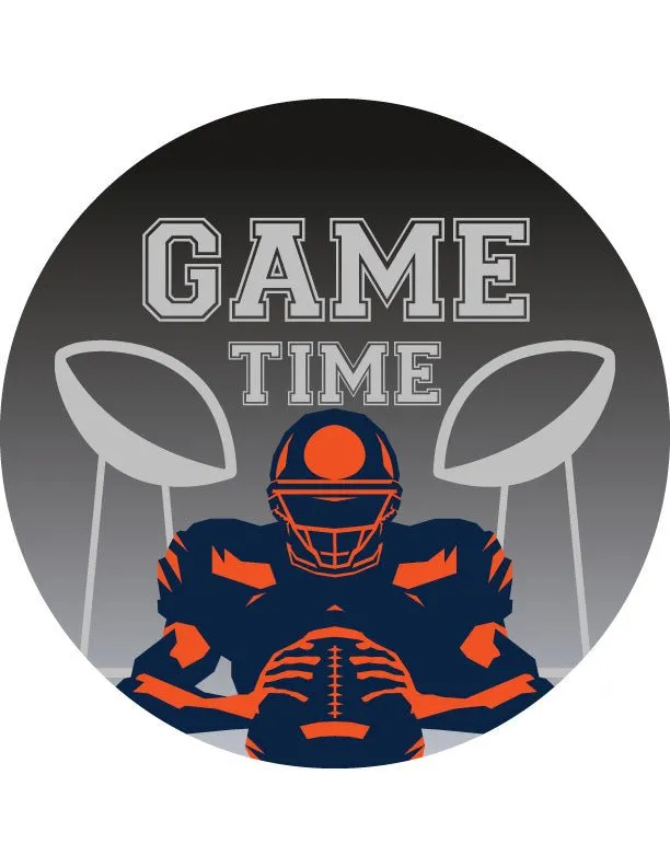 Football Game Time Custom Wood Sign