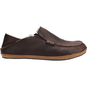 Men's OluKai Moloa Slipper Dark Wood Nubuck