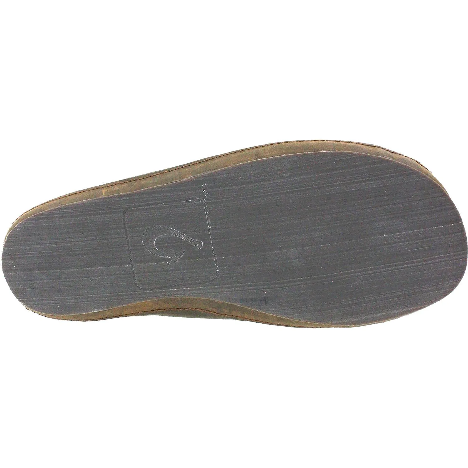 Men's OluKai Moloa Slipper Dark Wood Nubuck