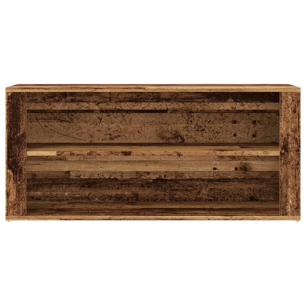 Shoe Bench Old Wood 100x35x45 cm Engineered Wood