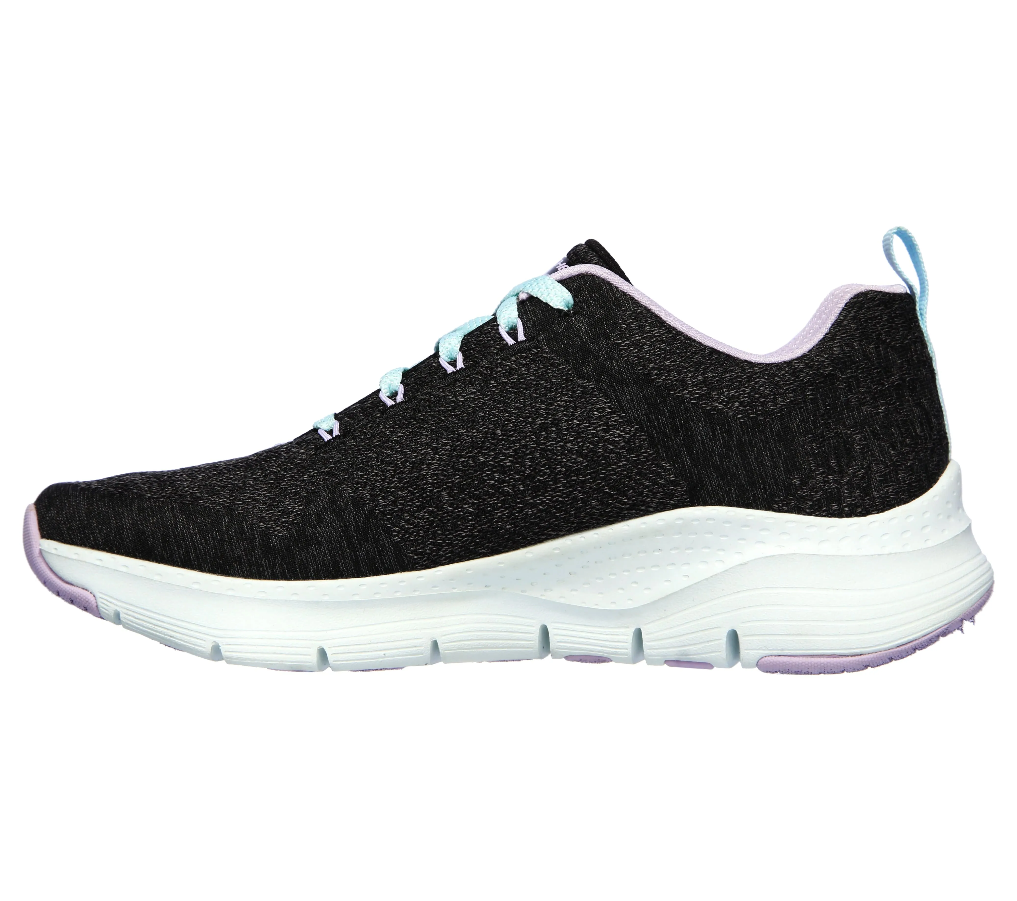 Skechers Arch Fit Comfy Wave Trainers Black