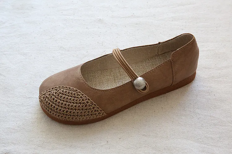 Summer Comfortable Linen Strap Retro Flats