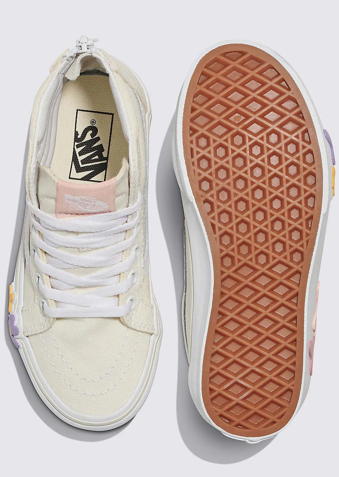 Vans Junior Sk8-hi Zip Flower Shoes